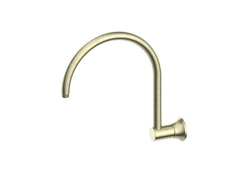 York Shower Arm Aged Brass