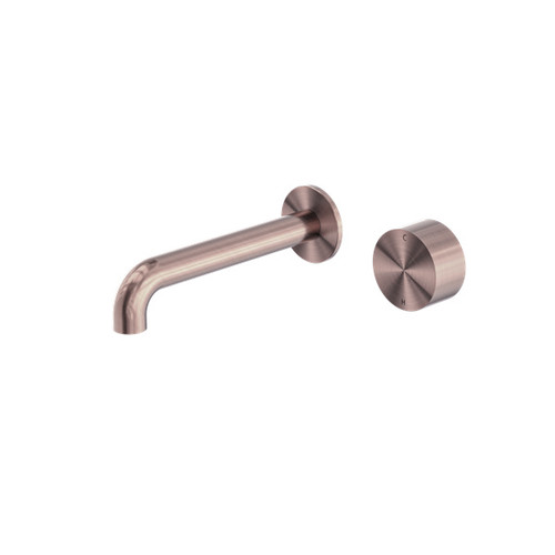 Kara Progressive Wall Basin/Bath Set 185mm Brushed Bronze