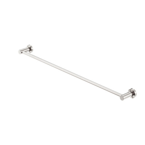 Mecca Single Towel Rail 800mm Brushed Nickel