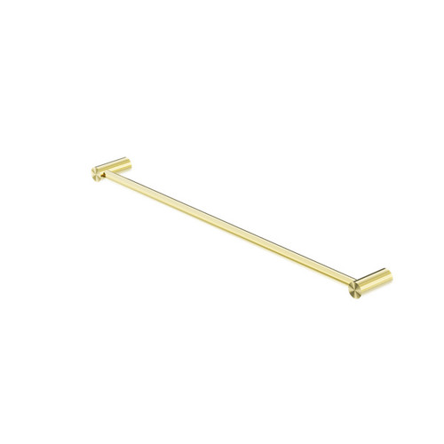Mecca New Single Towel Rail 600mm Brushed Gold