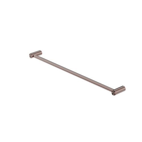 Mecca New Single Towel Rail 600mm Brushed Bronze