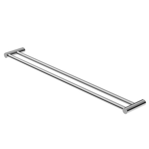 Mecca New Double Towel Rail 800mm Chrome