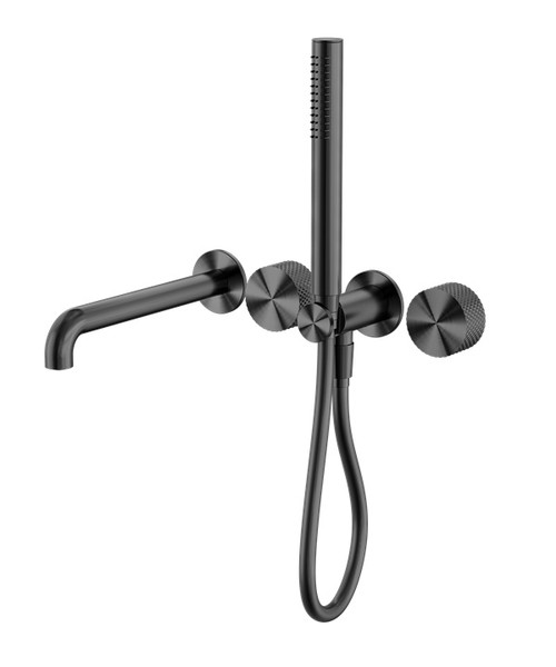 Opal Progressive Shower System Separate Plate Spout 250mm Graphite