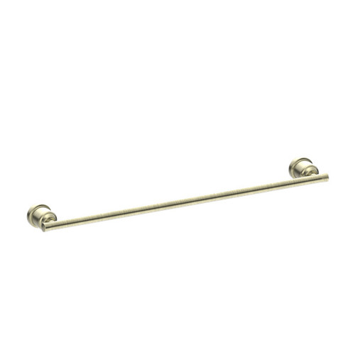 York Single Towel Rail 600mm Aged Brass