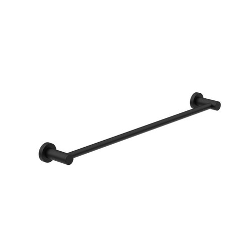 Classic Single Towel Rail 600mm Matte Black