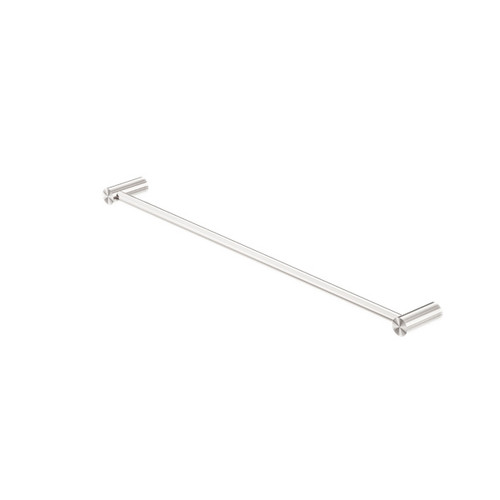 Mecca New Single Towel Rail 600mm Brushed Nickel