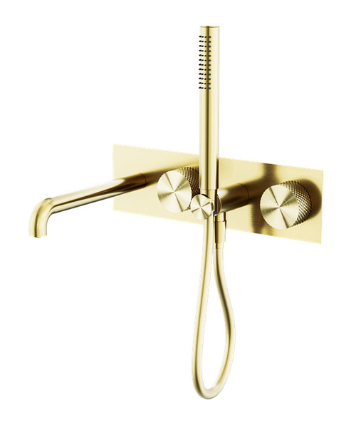 Opal Progressive Shower System With Spout 250mm Brushed Gold
