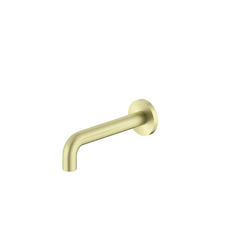 X Plus Wall Basin Set Spout Only 180mm Brushed Gold