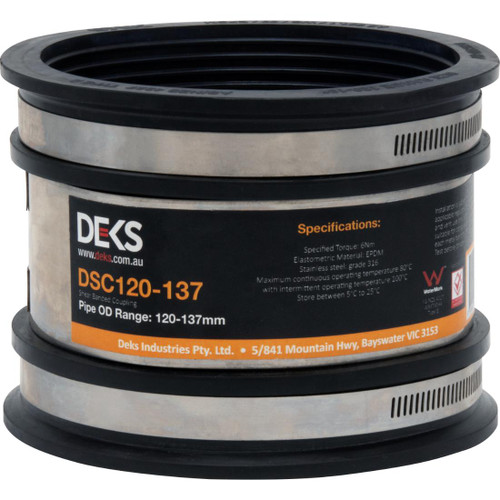 Shear Banded Coupling 120 - 137mm