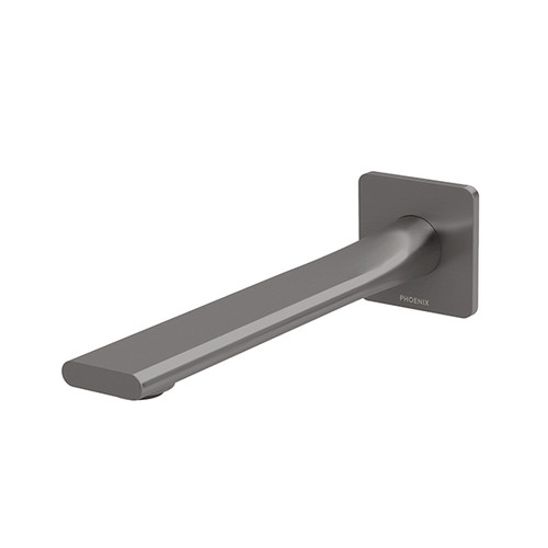 Mekko Wall Bath Outlet 200mm Brushed Carbon Lead Free