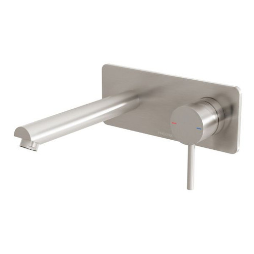 Pina Wall Basin / Bath Mixer Set 6 Star 180mm Trim Kit Only Brushed Nickel Lead Free