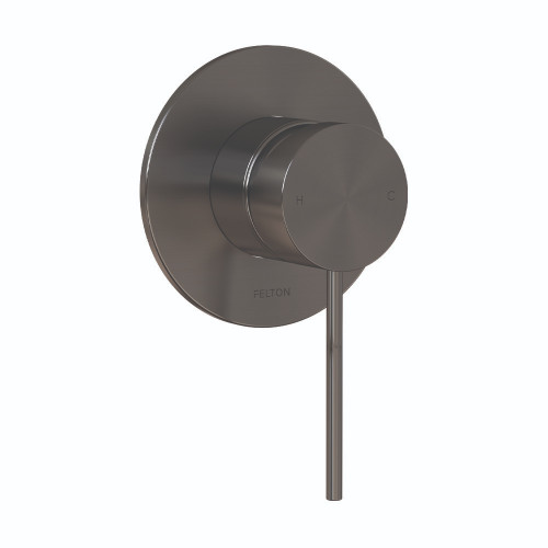 Linea Shower Mixer Fusion Plus 110mm Brushed Gunmetal
