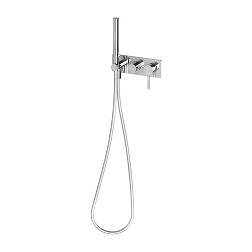 Vivid Slimline Oval Wall Shower System Chrome