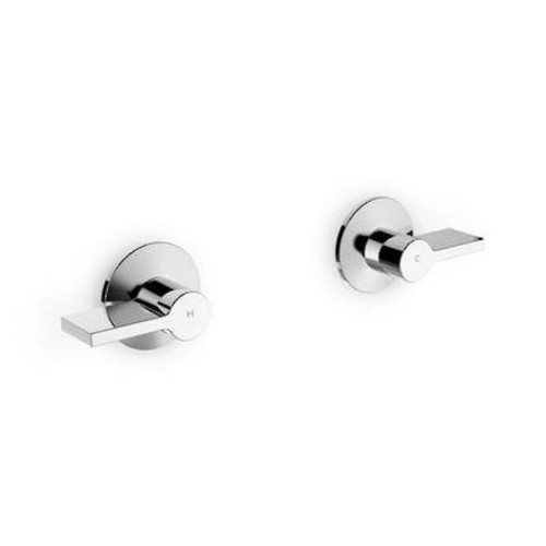 Components Wall-Mount Dual Lever Handles 60mm Polished Chrome 77981T-4-CP