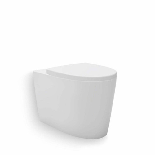 Grande Wall Faced Toilet Pan With Slim Seat 22640A-SLS-0