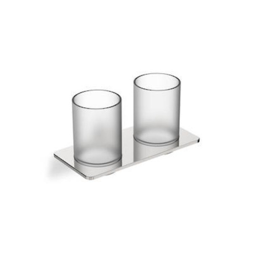 July-Viteo Double Tumbler Holder 210mm Polished Chrome 72900T-CP