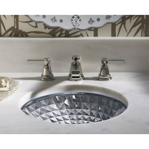 Kallos Under Counter Basin 406mm Spun Glass 2361-B11