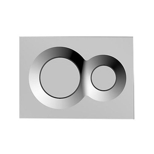 Lynk Pneumatic Flush Plate Polished Chrome 225 x 160mm For In-Wall Cistern 75890T-PNE-CP