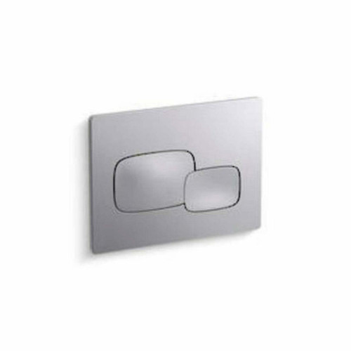 Pebble Pneumatic Flush Plate Polished Chrome 225 x 160mm For In-Wall Cistern 20341T-PNE-CP