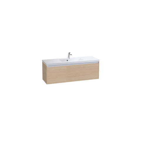 Vanity Lite 1200 1 Drawer Wall Woodgrain Wanda Basin