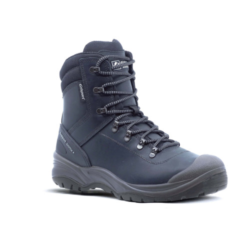 Monza Zip Safety Boot Steel Toe And Midsole Black UK8