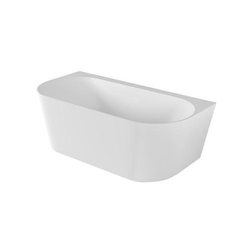 Sol Bath Back To Wall 1500mm High Gloss White