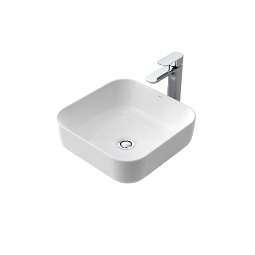 Tribute Above Counter Basin Square 390 0TH No Overflow White