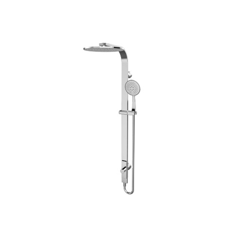 Astra Rain Round Twin Shower Chrome Single Hose