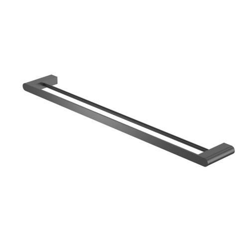 Bianca Double Towel Rail Gun Metal 800mm