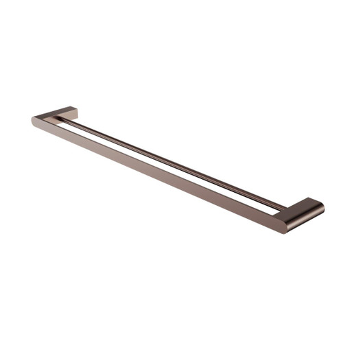 Bianca Double Towel Rail Brushed Bronze 800mm