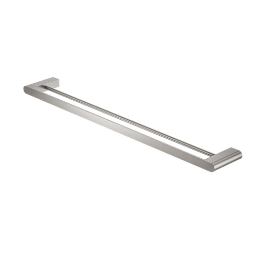 Bianca Double Towel Rail Brushed Nickel 800mm
