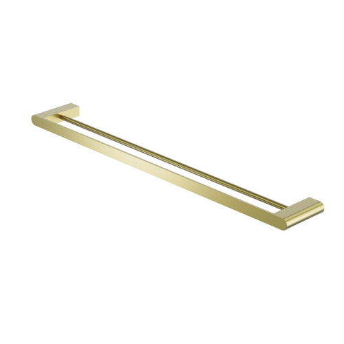 Bianca Double Towel Rail Brushed Gold 800mm
