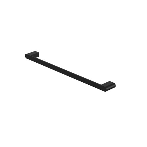 Bianca Single Towel Rail Matte Black 600mm