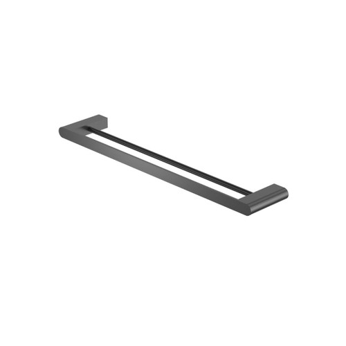Bianca Double Towel Rail Gun Metal 600mm