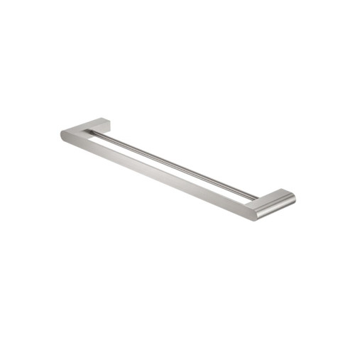Bianca Double Towel Rail Brushed Nickel 600mm