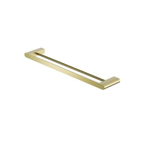 Bianca Double Towel Rail Brushed Gold 600mm