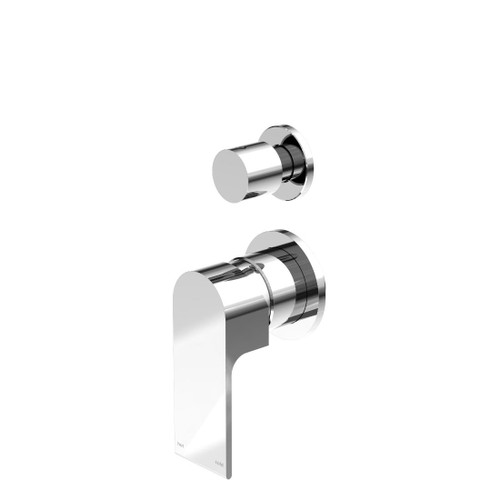 Bianca Shower Mixer Chrome With Divertor Separate Back Plate