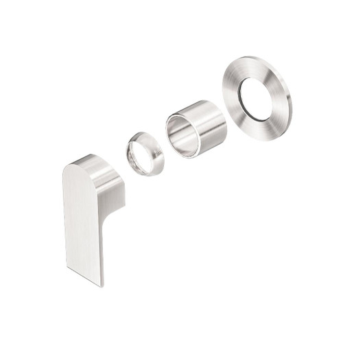 Bianca Shower Mixer Brushed Nickel 80mm Plate Trim Kits Only