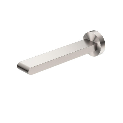 Bianca Fixed Bath Spout Brushed Nickel Only 200mm