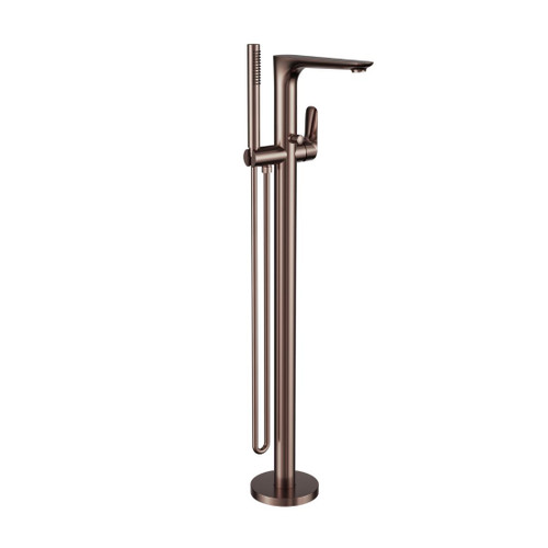 Bianca Freestanding Bath Mixer Brushed Bronze With Hand Shower