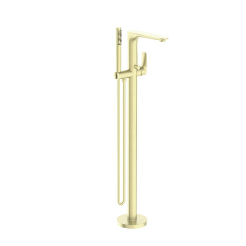 Bianca Freestanding Bath Mixer Brushed Gold With Hand Shower
