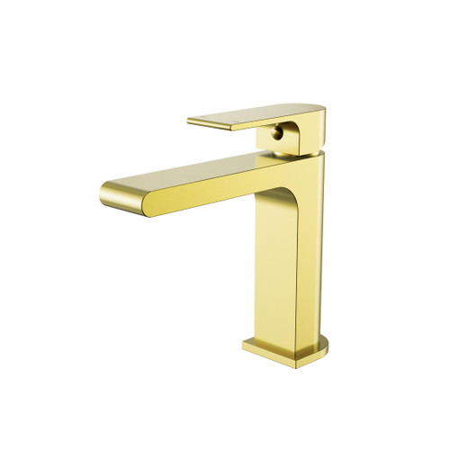 Bianca Basin Mixer Straight Spout Brushed Gold