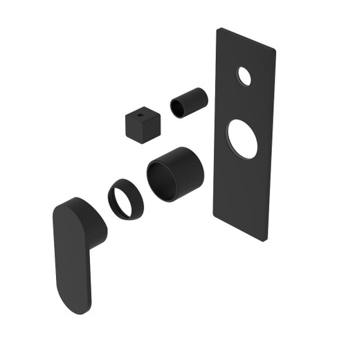 Ecco Shower Mixer With Divertor Matte Black Trim Kits Only