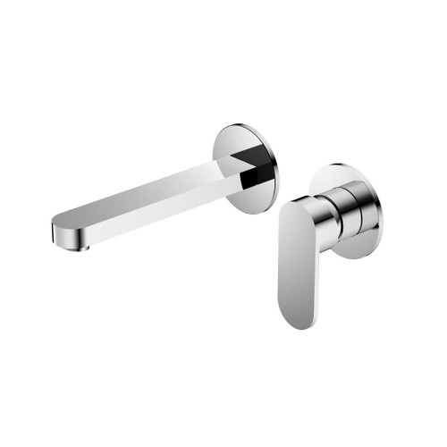 Ecco Wall Basin Bath Mixer Chrome Separate Back Plate