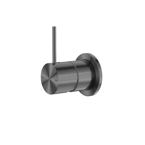 Mecca Shower Mixer Gun Metal 60mm Handle Up Plate