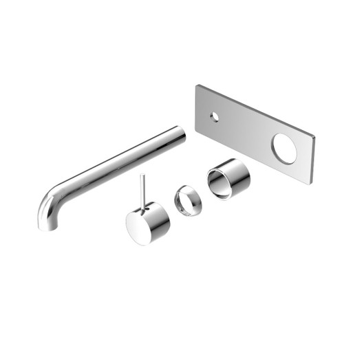 Mecca Wall Basin Bath Mixer Chrome Handle Up 230mm Trim Kits Only