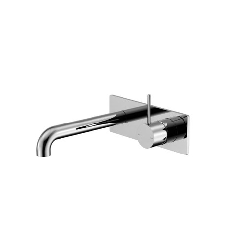 Mecca Wall Basin Bath Mixer Chrome Handle Up 230mm