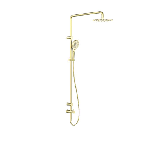 Mecca Care Twin Shower Set 25mm Grab Rail 900mm Brushed Gold