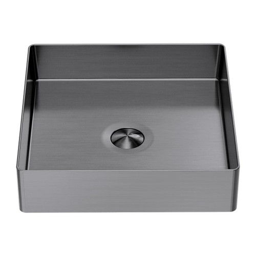 Opal Stainless Steel Basin Graphite Square 400mm