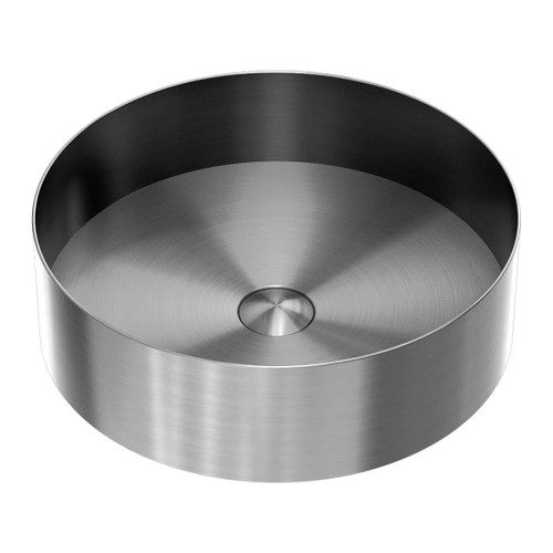 Opal Stainless Steel Basin Graphite Round 400mm